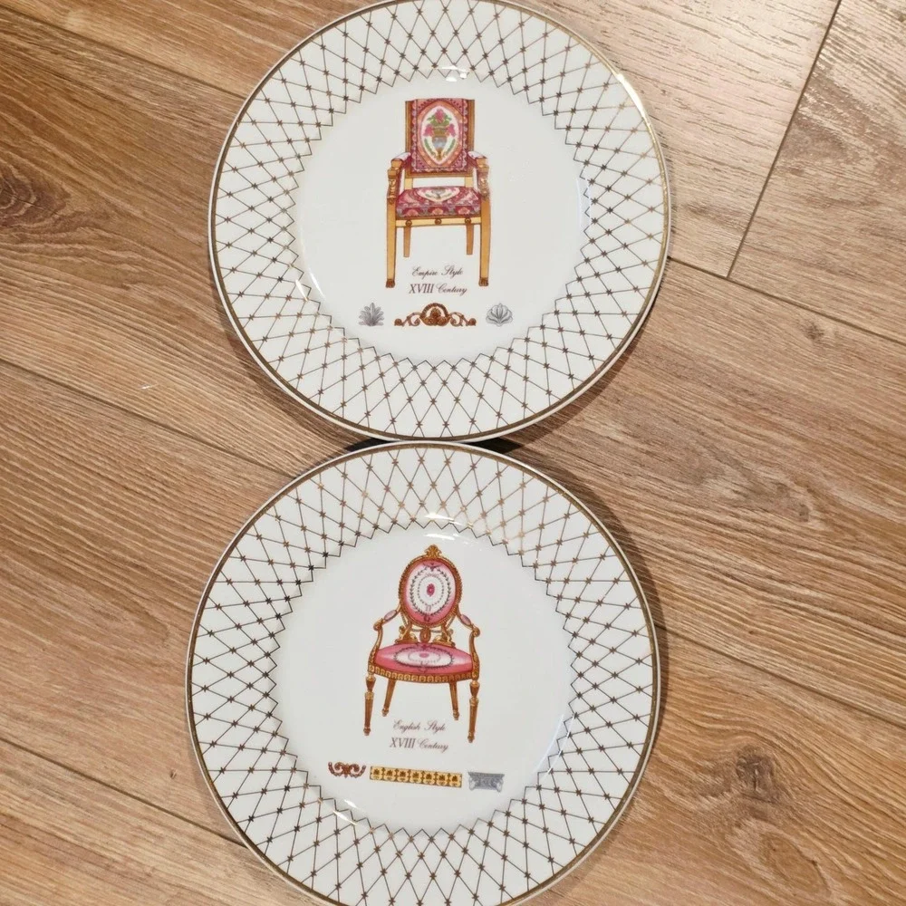 French‎ Chairs Collection Email de Limoges Porcelain Plates Wall Home Decor